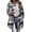 Gray, variant on Long Shacket Women Casual Lapel Button Up Plaid Jacket Flannel Trench Coats Fall Winter Lightweight Jackets S-2XL