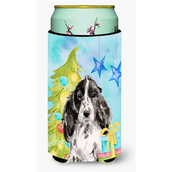 Black Parti Christmas Tall Boys Beverage Insulator Hugger