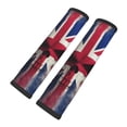 thumbnail image 2 of Skull Face Union Jack Uk Flag Seat Belt Shoulder Pad 2-Pack Soft Car Seatbelt Cover Adjustable Strap Breathable Comfort Pad, 2 of 8