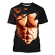 thumbnail image 5 of Camisetas de Manga Larga de los Hombres Casual Muscle Print Graphic Tee, Camiseta de Cuello de Tripulación de Manga Corta para las Vacaciones Diarias, 5 of 9