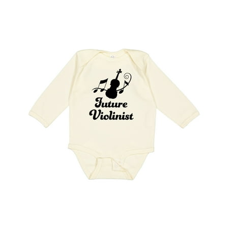 

Inktastic Violin Music Future Violinist Gift Gift Baby Boy or Baby Girl Long Sleeve Bodysuit
