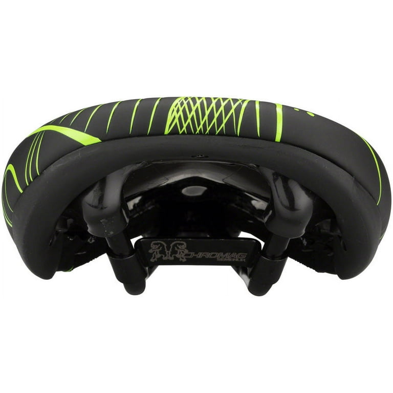 Chromag Overture Saddle - Chromoly, Black/Tight Green Chromag Overture Saddle - Chromoly, Black/Tight Green