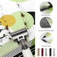 thumbnail image 5 of Area Rugs 2.7'x5', Boho Middle Century Carpet Runner Indoor Outdoor Rugs Home Decor Aesthetic, Abstract Green Geometric Botanical Non Slip Mats Washable Accent Rug for Living Room Bedroom, 5 of 8