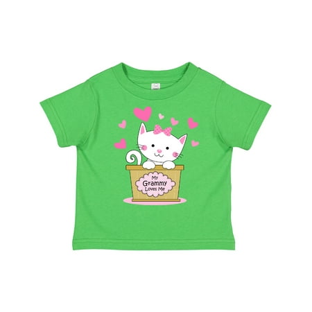 

Inktastic Kitty Grammy Loves Me Gift Toddler Toddler Girl T-Shirt