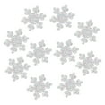 thumbnail image 5 of IBASETOY 50Pcs Mini Snowflake Ornaments White Resin DIY Decoration for Phone Case Decorations Christmas, 5 of 8