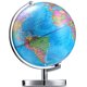 thumbnail image 2 of Globo del mundo iluminado con LED con soporte de exhibición giratorio cromado resistente -, 2 of 2
