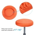 thumbnail image 3 of Uxcell 9.5" Bar Stool Cover, 6 Pack Stool Cushion Cover for 11"-16" Chair, Orange Yellow, 3 of 6