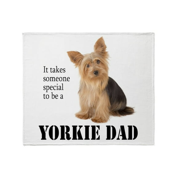 CafePress - Yorkie Dad Throw Blanket - Soft Fleece Throw Blanket, 50"x60" for All Ages