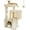 Beige, variant on Cat Tree, 30 Inches Cat Tower with Dual Condos for Indoor Cats, Plush Cat House with Padded Perch, Scratching Ramp and Posts and Replaceable Balls-Gray