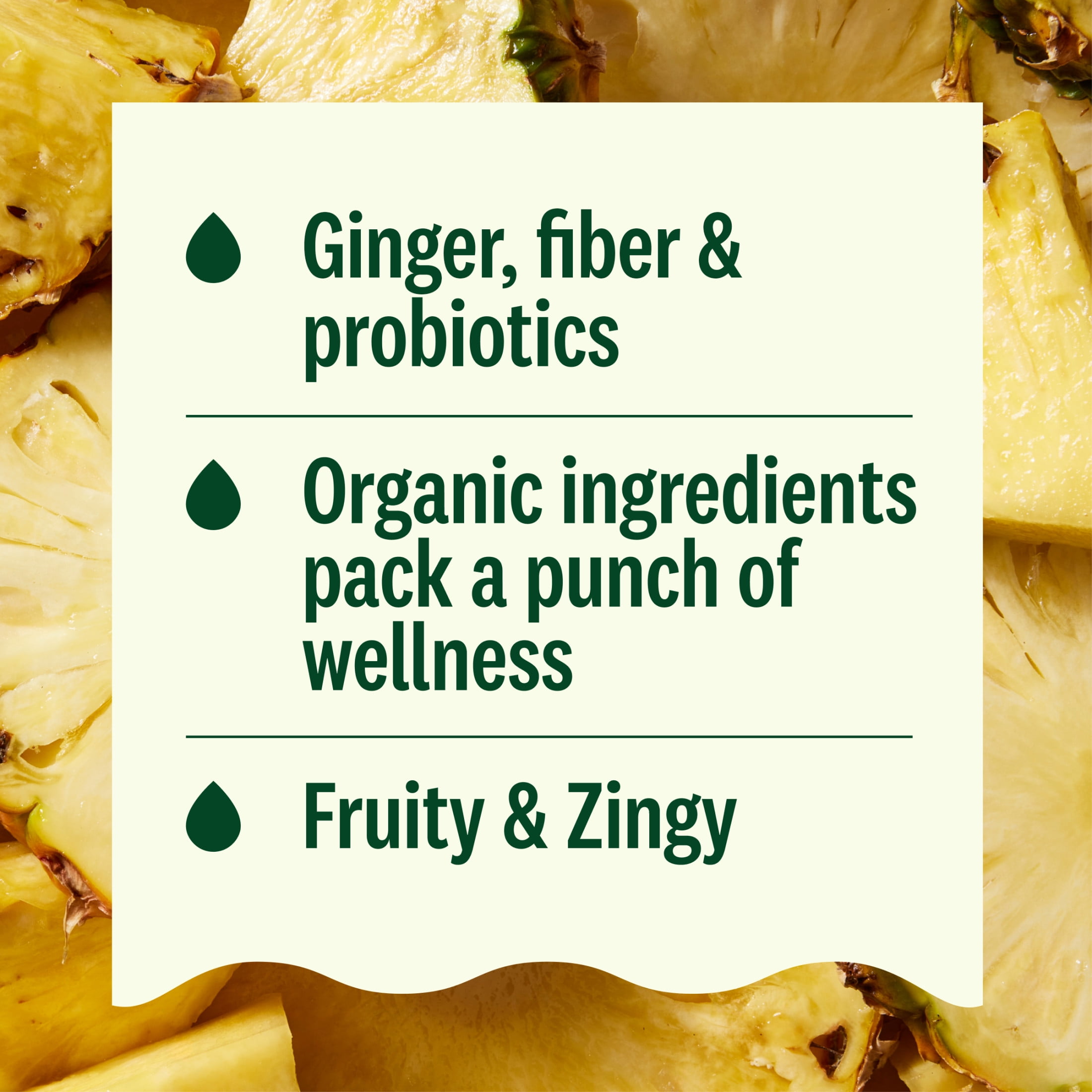 Suja Organic Digestion Ginger Pineapple Shot, 1.7 fl oz Bottle