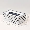 thumbnail image 4 of Estante de papel de impresión Elegante Royal Office Car Home Rectángulo en forma de caja de pañuelos Contenedor Toalla Servilletero Titular de pañuelos Methold JJ20001-04B, 4 of 5