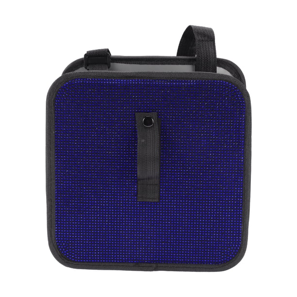 Bote de Basura para Auto Único Bargains Colgante para Asientos Delanteros y Traseros Rhinestone Azul Negro 1 Pcs