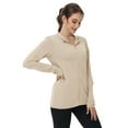 thumbnail image 3 of TRYSIL Women's UPF 50+ Sun Protection Hoodie Jackets Athletic Lightweight Full-Zip Long Sleeve Outdoor, 3 of 8
