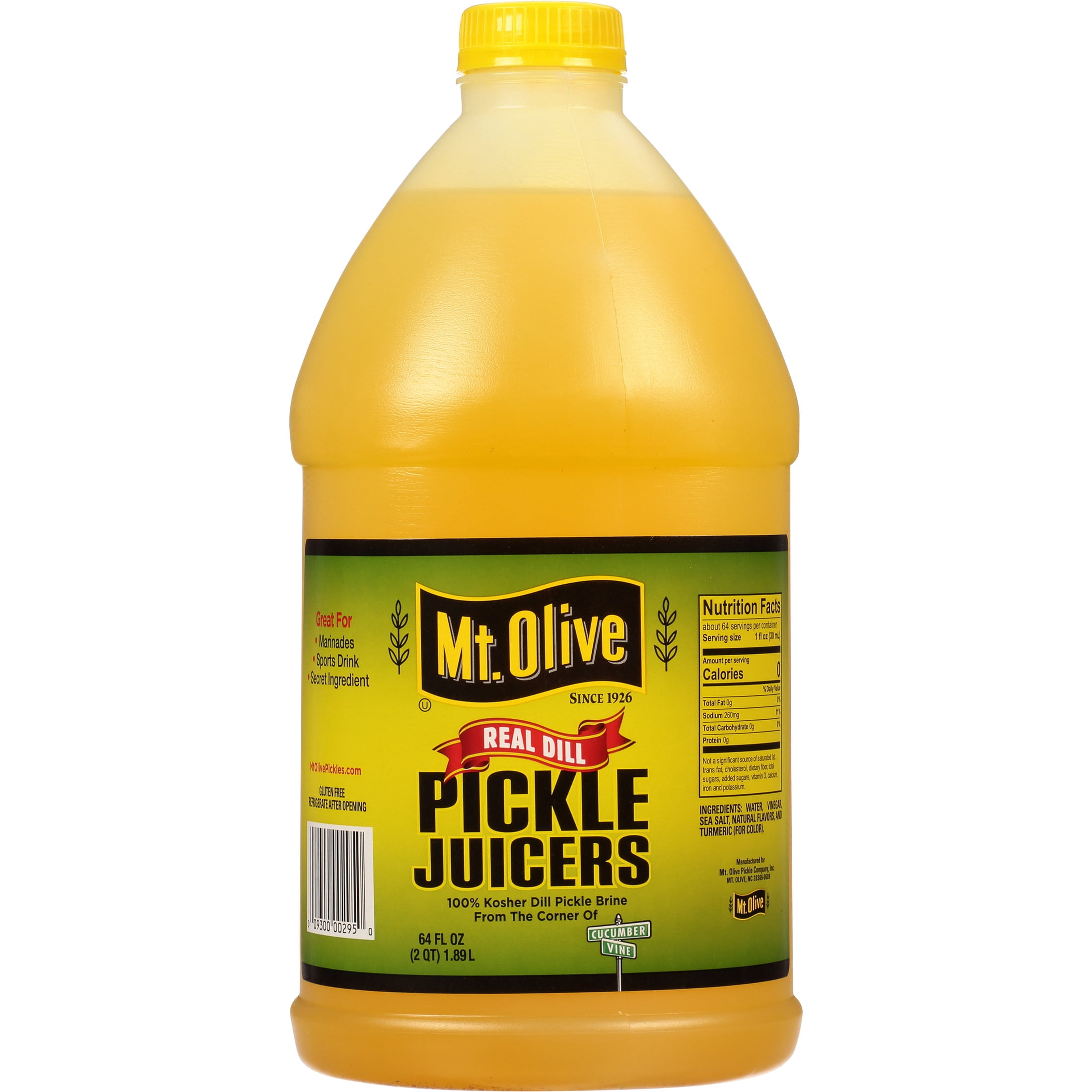 (3 pack) Mt. Olive Real Dill Pickle Juicer, 64 fl oz Bottle