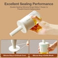 thumbnail image 4 of Oil Dispenser Bottle With Heat Brush Glass Oil Dispenser For Kitchen Oil Container With Silicone Basting Brush For Cooking BBQ Vinegar Grill Frying Oil And Vinegar Bottle in One Cheese for Straining, 4 of 4