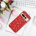 thumbnail image 2 of Compatible with Google Pixel 7 Pro Case Glitter Bling Google Pixel 7 Pro Phone Case for Girls Cute Bumper Shockproof Protective Cases (Red), 2 of 14