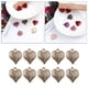 thumbnail image 3 of 10 colgantes de corazón de amor, pendientes hechos a mano, accesorios de joyería de 15 x 17 mm Blanco beige, 3 of 9