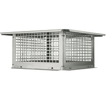 SKYSHALO Chimney Cap, 17x17 inch, Made of 304 Stainless Steel, Durable Fireplace Chimney Cover, Stable Design with Useful Accessories, Simple to Install, Compatible with External Clay Flue Tiles