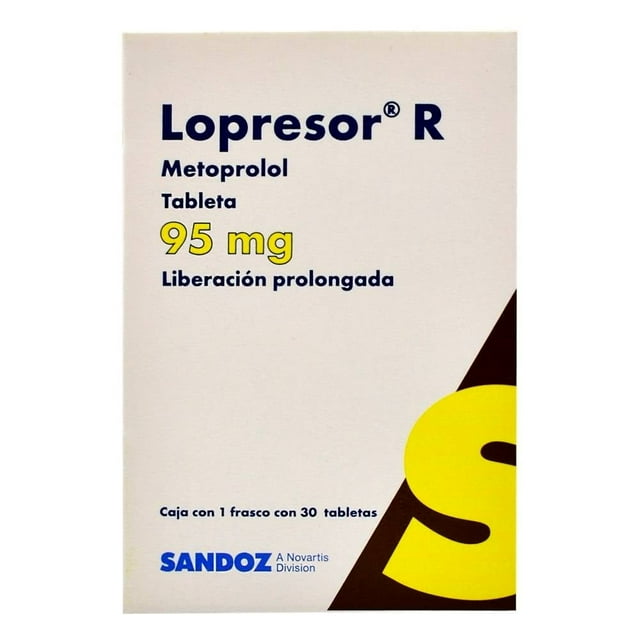 Lopresor R 95 mg 30 tabletas