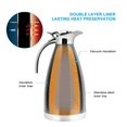 thumbnail image 3 of Cafetera Tetera de acero inoxidable Ecomeon doble pared Aislada al vacío 1.5L 2L, 3 of 6