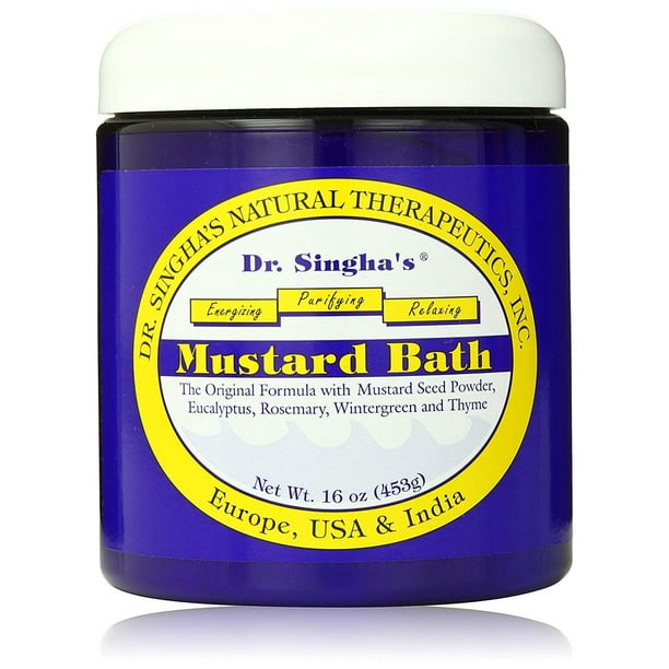 Dr. Singha's Mustard Bath, Therapeutic Bath Salts, 16 Ounce Walmart