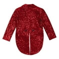 thumbnail image 4 of Haitryli Kids Boys Sequins Tuxedo Suit Jacket Swallowtail Tailcoat Blazer Gentleman Wedding Party Outfit Burgundy 6, 4 of 8