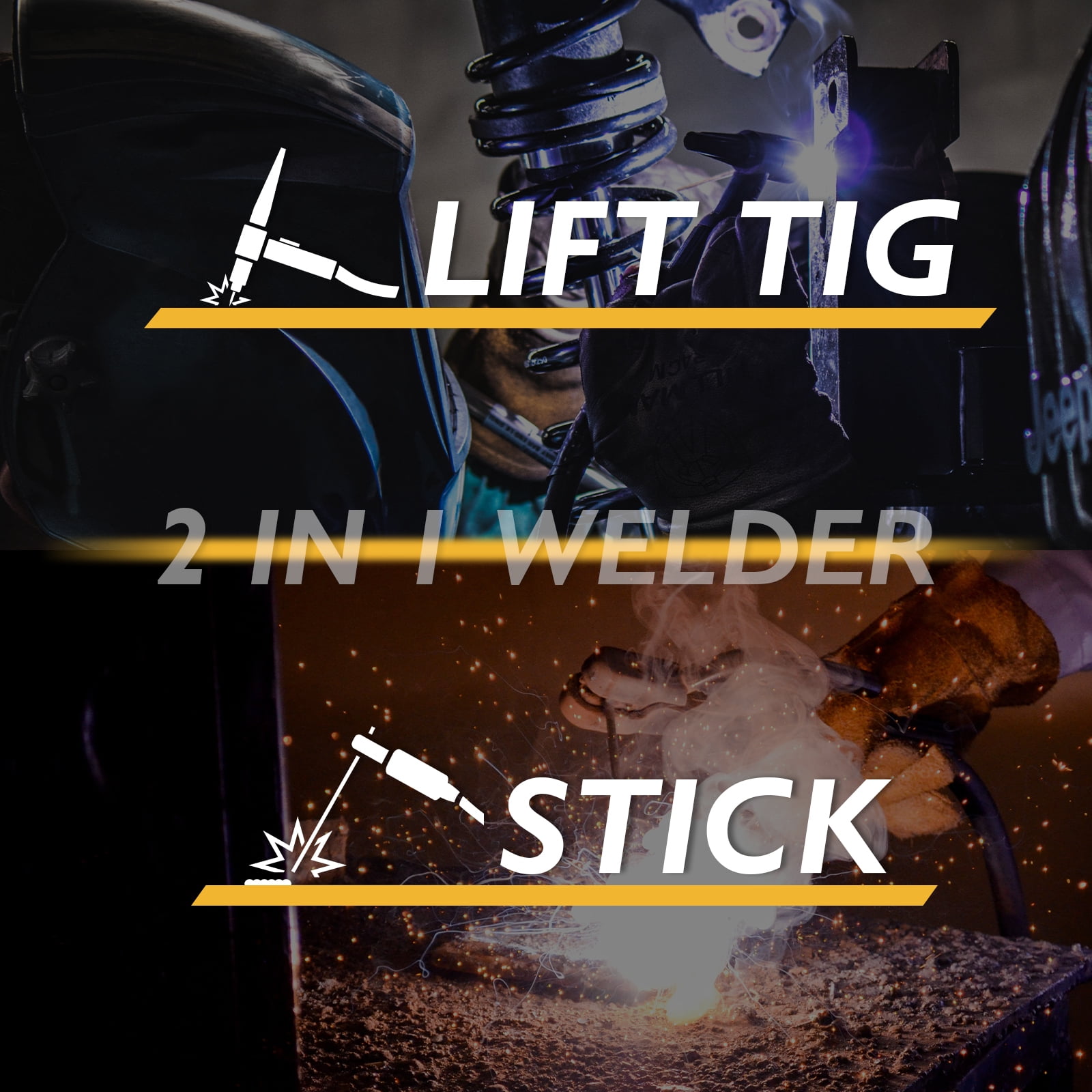 TOOLIOM 195A 110/220V Stick Welder ARC Welding Machine DC Inverter Welder Dual Voltage MMA Welder Digital Display