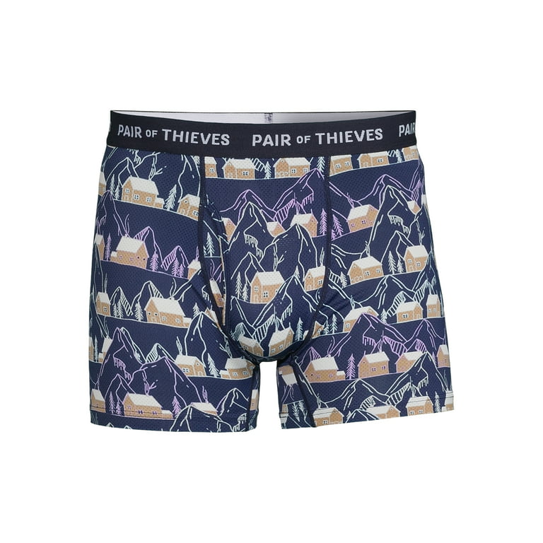 Pair of Thieves Men's Holiday Mountains Boxer Brief, 1-Pack 
