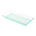 thumbnail image 2 of 5 x 2.5 Inch Mini Tasting Plates, 100 Disposable Rectangle Plastic Plates - Serve Appetizers or Desserts, For Parties or Catering, Seagreen Plastic Hor Doeuvre Serving Plates - Restaurantware, 2 of 3