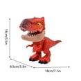 thumbnail image 2 of 5 in 1 Dinosaur Stationery Set, Dinosaur-Themed Stationery Funny Toy, Includes Eraser Ruler Pencil Sharpener Staple, Stationary Supplies, Dinosaur Model Toy, 2 of 3