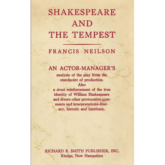Shakespeare and the Tempest, (Hardcover)