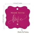 thumbnail image 7 of Inkdotpot Real Rose Gold Foil Made With Love Wedding Tags Favor Bracket Shape Hang Pack Of 50 Paper Tags, 7 of 7