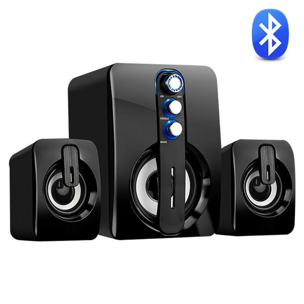 Altavoces para computadora, Altavoz Bluetooth con graves estéreo mejorados Altavoces multimedia de doble canal Xemadio 2034834-2