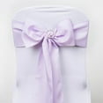 thumbnail image 2 of Efavormart 25 PCS LAVENDER Polyester Chair Sashes Tie Bows for Wedding Events Decor Chair Bow Sash Party Decor Supplies - 6x108", 2 of 5
