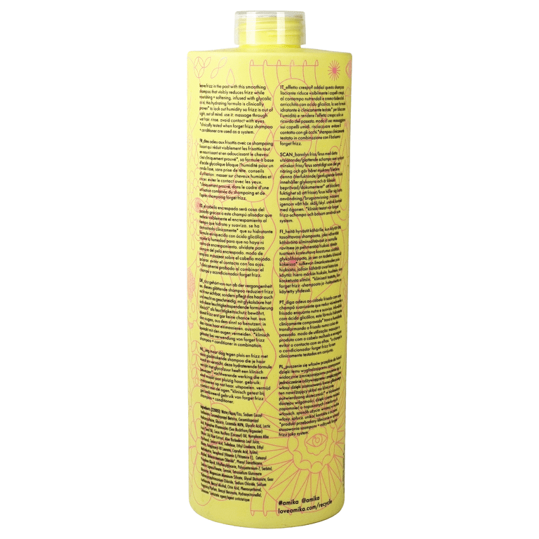 Amika FORGET FRIZZ Anti-Frizz Shampoo Liter / 33.8 oz - Walmart.com
