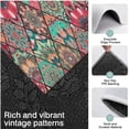 thumbnail image 3 of Green Geometric Diamond Pattern Kitchen Rugs Sets Of 3,Kitchen Runner Rugs Non Skid Washable,Decorative Kitchen Floor Mats for Kitchen,Sink,Laundry,17"x30"+ 17"x47" + 17"x59", 3 of 6