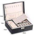 thumbnail image 5 of Caja de joyería capaz de doble capa Pu extraíble It, 5 of 5