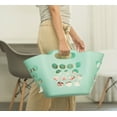 thumbnail image 4 of Flexible Plastic Carry Laundry Basket Holder Square Storage Hamper with Side Handles, 4 of 5