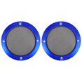 thumbnail image 1 of Unique Bargains 2pcs 4'' Vehicle Audio Speaker Cover Mesh Subwoofer Horn Guard Decorative Circle Grille Protector Blue, 1 of 7