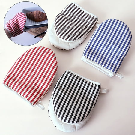 

1Pc Microwave Mittens Duck Mouth Shape Good Heat Insulation Effect Cotton Flax Hand Protection Chef Mittens for Bakery