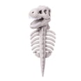thumbnail image 2 of Pet Dinosaur Costume, Soft Plush Gray T-Rex Skeleton Halloween Costume for Dogs in Size L | Cosplay Clothes for Medium & Large Dogs and Cats Funny Adorable Dino Outfits, Gray, 2 of 6