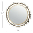 thumbnail image 3 of Safavieh Storm 30 in. Radiant Rings Round Mirror, Antique Brass, 3 of 5