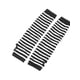 thumbnail image 1 of Guantes para mujeres INSPIRE CHIC con rayas blancas y negras, guantes sin dedos de acrílico, negro + blanco, 1 of 6