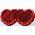 thumbnail image 1 of Amazing Rugs H2905 28 x 55 in. Double Heart Shape Hand Tufted 4-in. Thick Shag Area Rug in Red & Black, 1 of 1