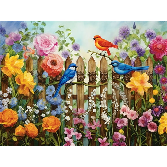 Puzzles for adults 200 pieces for adults Birds, flowers, Formation wooden Challenging Puzzles Perfect for Game Nights 13.9'' x 9.8''