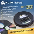 thumbnail image 2 of Reproductor de CD portátil KLIM Nomad con Bluetooth, radio FM y tarjeta TF, 2 of 7