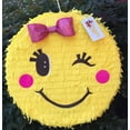 thumbnail image 2 of Emoticon Pinata with Pink Bow, 2 of 2