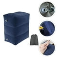 thumbnail image 2 of Monyance Adjustable Cushion Footrest Pillow Ottoman Rest for Travel & Office (Dark Blue)(17.72X15.75X11.81Inches), 2 of 10