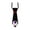 A003- Black, variant on Halloween Tie Purple Glitter Neck Accessory Bat Decor for Halloween Party Spooky Halloween Decorations for Photo Props 1 Pack