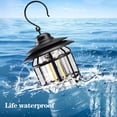 thumbnail image 4 of WOVTE Retro LED Camping Lantern, USB Rechargeable Camping Lamp, Vintage Camping Lights, Portable WaterproofHanging Tent Light with 2 Light Modes for Hiking Fishing, Bronze, 4 of 7
